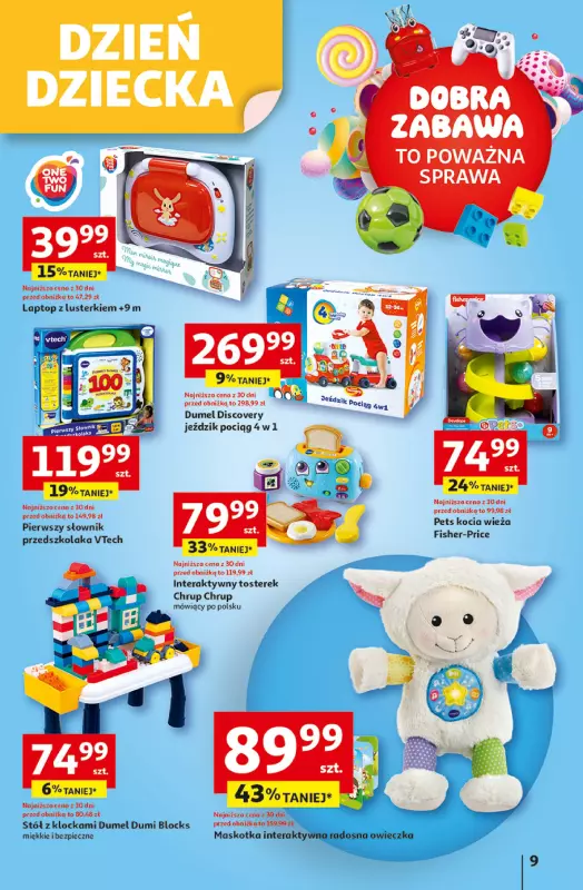 Auchan - gazetka promocyjna Gazetka Uśmiech mamy? Zaplanowany! Hipermarket Auchan  do środy 28.05 - strona 9