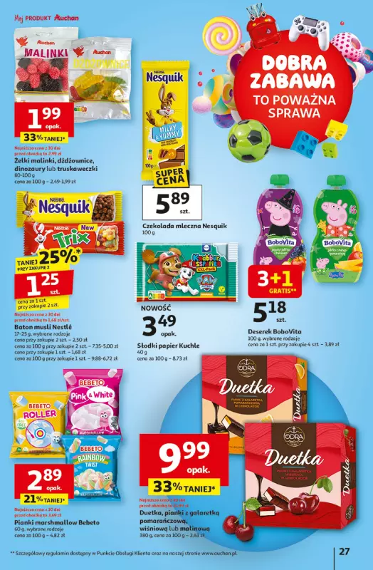 Auchan - gazetka promocyjna Gazetka Uśmiech mamy? Zaplanowany! Hipermarket Auchan od czwartku 22.05 do środy 28.05 - strona 27