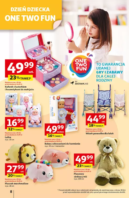 Auchan - gazetka promocyjna Gazetka Uśmiech mamy? Zaplanowany! Hipermarket Auchan  do środy 28.05 - strona 8
