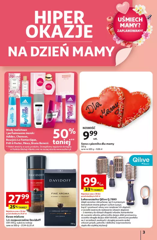 Auchan - gazetka promocyjna Gazetka Uśmiech mamy? Zaplanowany! Hipermarket Auchan   - strona 3