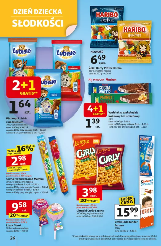 Auchan - gazetka promocyjna Gazetka Uśmiech mamy? Zaplanowany! Hipermarket Auchan od czwartku 22.05 do środy 28.05 - strona 26