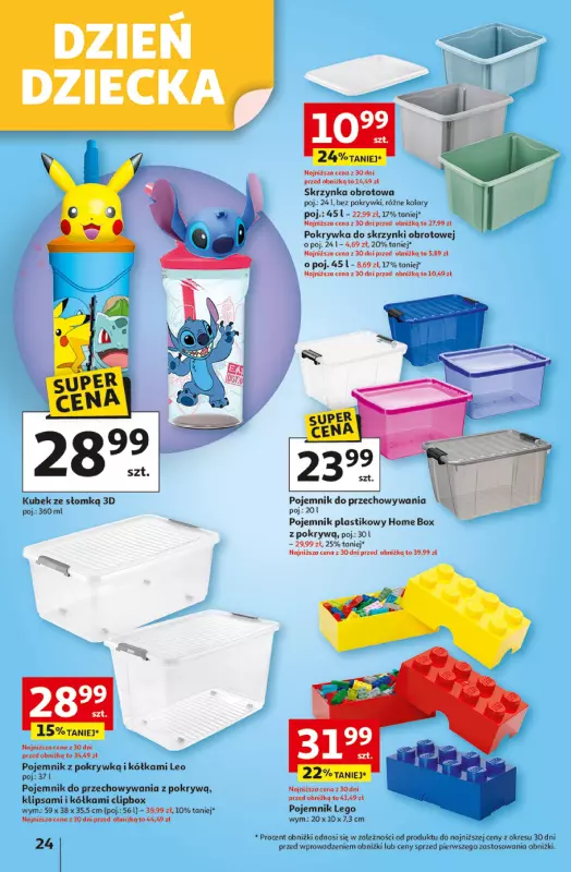Auchan - gazetka promocyjna Gazetka Uśmiech mamy? Zaplanowany! Hipermarket Auchan  do środy 28.05 - strona 24