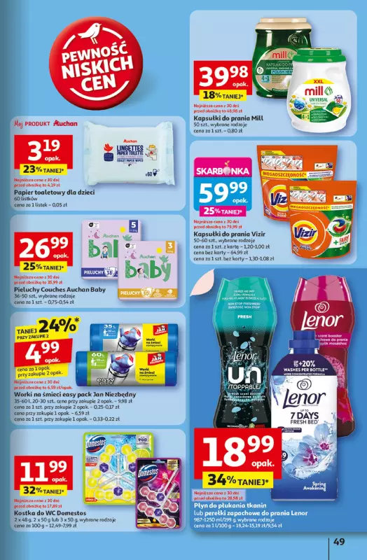 Auchan - gazetka promocyjna Gazetka Uśmiech mamy? Zaplanowany! Hipermarket Auchan  do środy 28.05 - strona 51