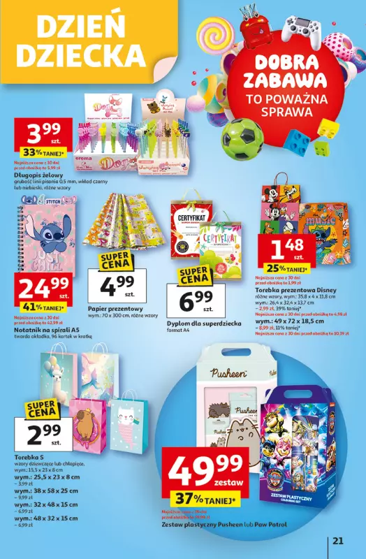 Auchan - gazetka promocyjna Gazetka Uśmiech mamy? Zaplanowany! Hipermarket Auchan od czwartku 22.05 do środy 28.05 - strona 21