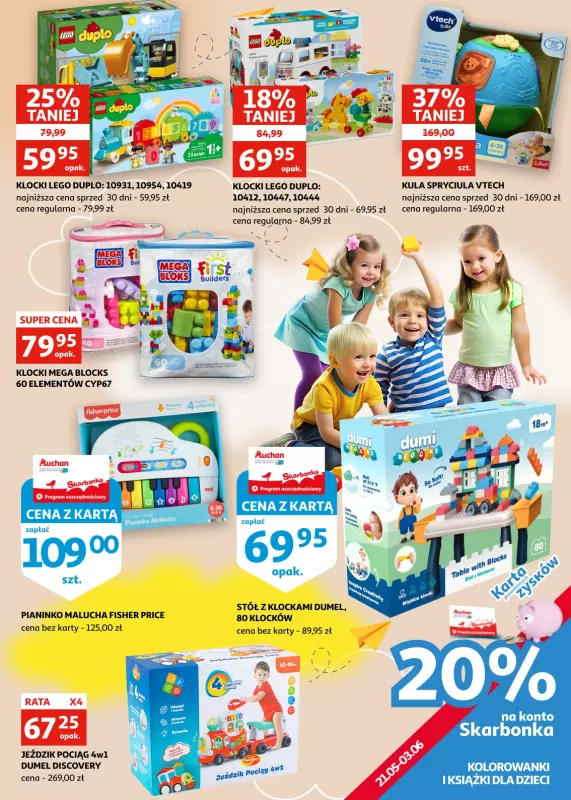 Auchan - gazetka promocyjna Gazetka Zielona Góra I Wielka frajda na Dzień Dziecka od środy 21.05 do wtorku 03.06 - strona 3
