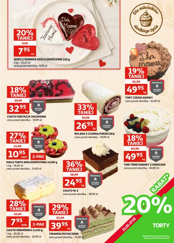 Auchan - gazetka promocyjna Gazetka Zielona Góra I Prezenty od serca na Dzień Mamy od środy 21.05 do wtorku 27.05 - strona 13