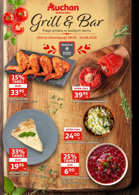 Auchan - gazetka promocyjna Gazetka Zielona Góra I Tradycja smaku od środy 28.05 do wtorku 24.06 - strona 2