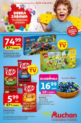 Auchan - gazetka promocyjna Gazetka Dobra Zabawa to Poważna Sprawa Moje Auchan  do środy 04.06