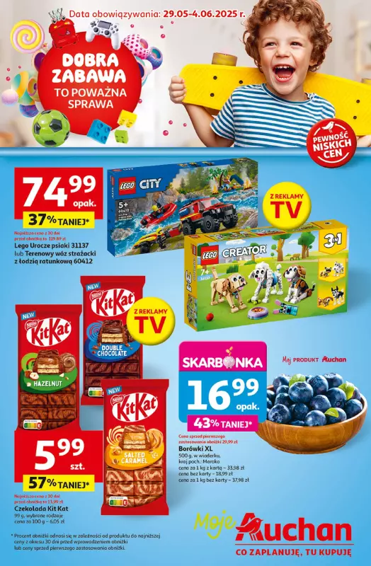 Auchan - gazetka promocyjna Gazetka Dobra Zabawa to Poważna Sprawa Moje Auchan  