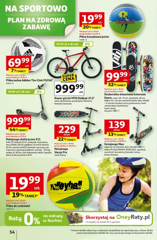 Auchan - gazetka promocyjna Dobra Zabawa to Poważna Sprawa Hipermarket Auchan  do środy 04.06 - strona 56
