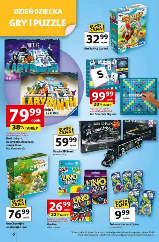Auchan - gazetka promocyjna Dobra Zabawa to Poważna Sprawa Hipermarket Auchan  do środy 04.06 - strona 6