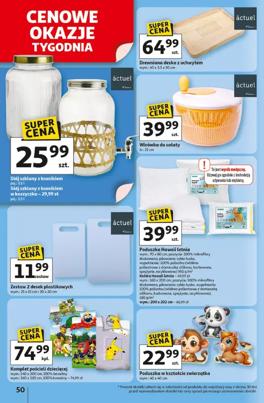 Auchan - gazetka promocyjna Dobra Zabawa to Poważna Sprawa Hipermarket Auchan  do środy 04.06 - strona 52