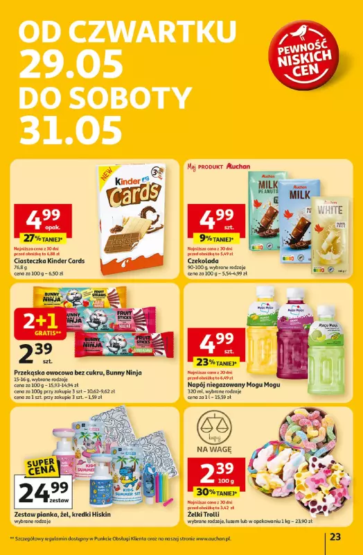 Auchan - gazetka promocyjna Dobra Zabawa to Poważna Sprawa Hipermarket Auchan  do środy 04.06 - strona 25