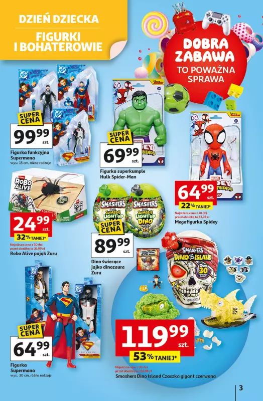 Auchan - gazetka promocyjna Dobra Zabawa to Poważna Sprawa Hipermarket Auchan   - strona 3