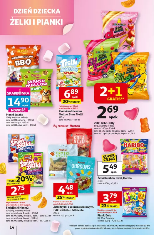 Auchan - gazetka promocyjna Dobra Zabawa to Poważna Sprawa Hipermarket Auchan  do środy 04.06 - strona 14