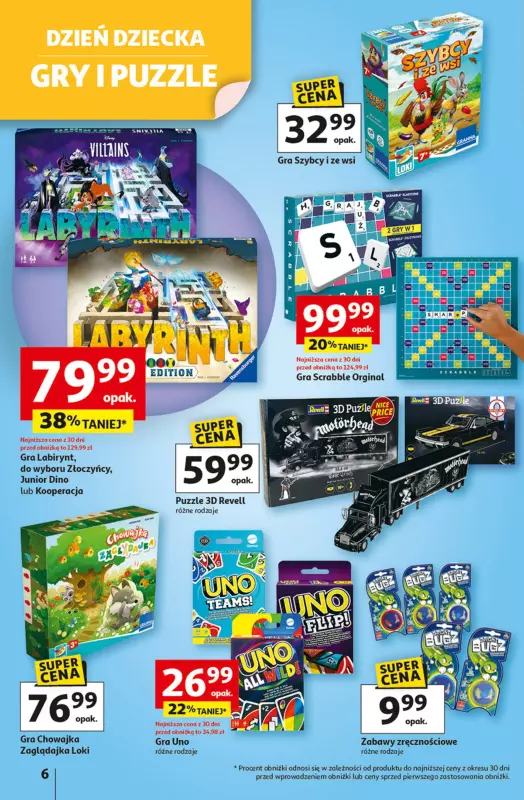 Auchan - gazetka promocyjna Dobra Zabawa to Poważna Sprawa Hipermarket Auchan od czwartku 29.05 do środy 04.06 - strona 6