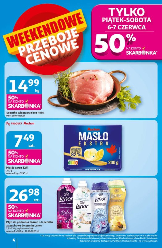Auchan - gazetka promocyjna Lato First Minute Hipermarket Auchan od czwartku 05.06 do środy 11.06 - strona 4