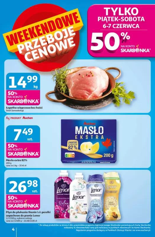 Auchan - gazetka promocyjna Lato First Minute Hipermarket Auchan  do środy 11.06 - strona 4
