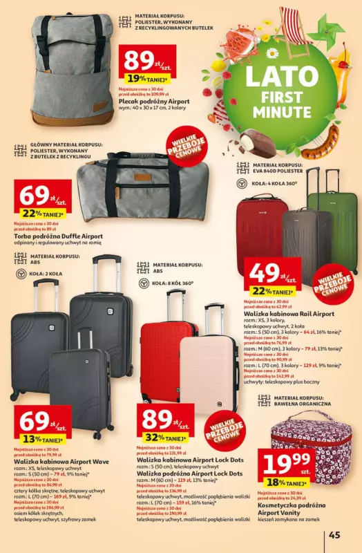 Auchan - gazetka promocyjna Lato First Minute Hipermarket Auchan od czwartku 05.06 do środy 11.06 - strona 49