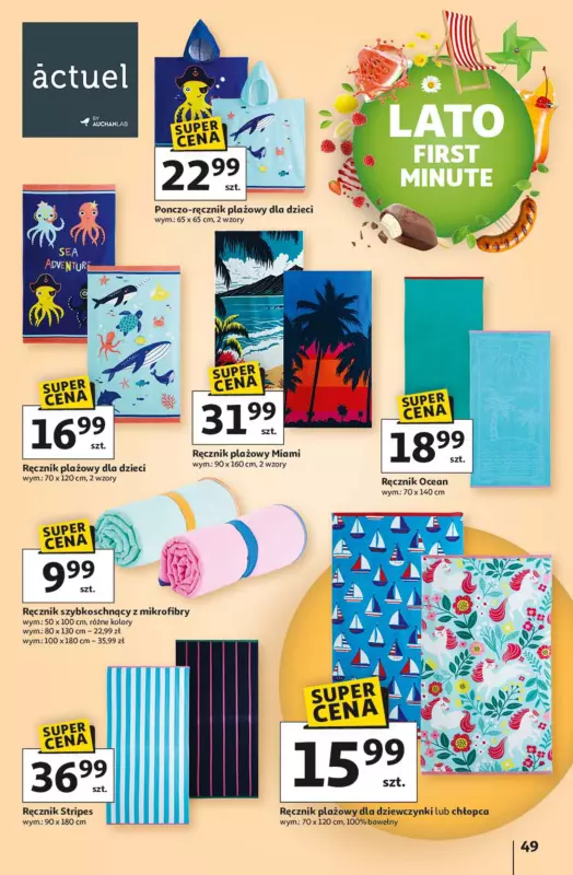 Auchan - gazetka promocyjna Lato First Minute Hipermarket Auchan  do środy 11.06 - strona 53