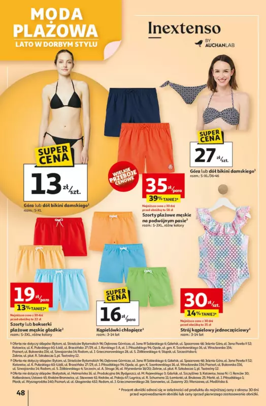 Auchan - gazetka promocyjna Lato First Minute Hipermarket Auchan  do środy 11.06 - strona 52