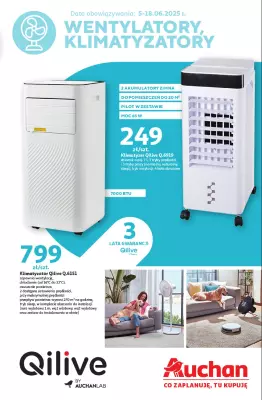 Auchan - gazetka promocyjna Gazetka Wentylatory Hipermarket Auchan od czwartku 05.06 do środy 18.06
