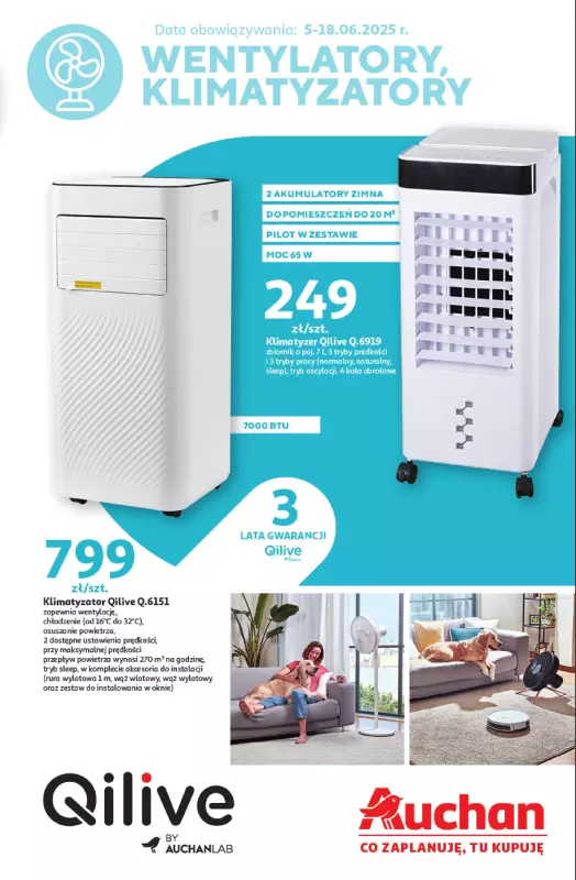 Auchan - gazetka promocyjna Gazetka Wentylatory Hipermarket Auchan  