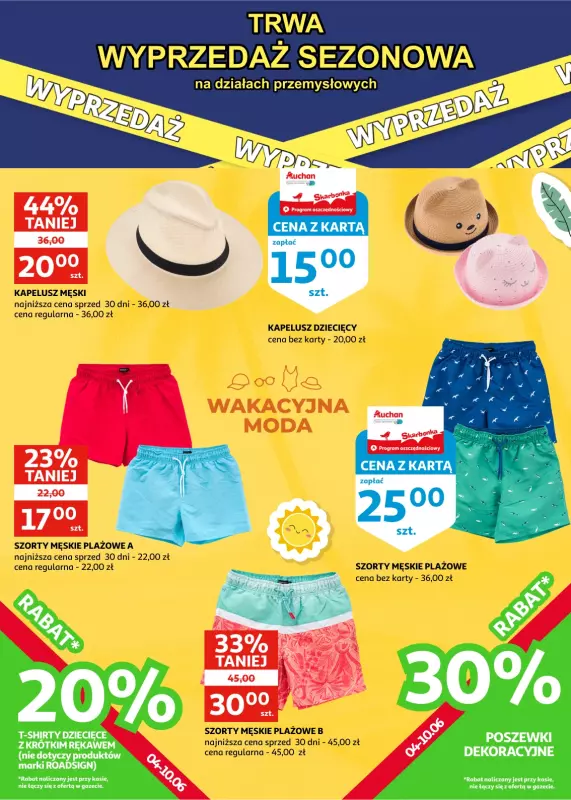 Auchan - gazetka promocyjna Gazetka Racibórz I Wakacje w stylu Auchan od środy 04.06 do wtorku 10.06 - strona 9