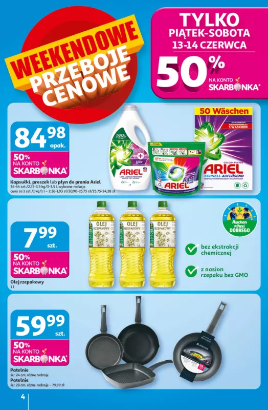 Auchan - gazetka promocyjna Gazetka Tak smakuje lato Hipermarket Auchan od czwartku 12.06 do środy 18.06 - strona 4