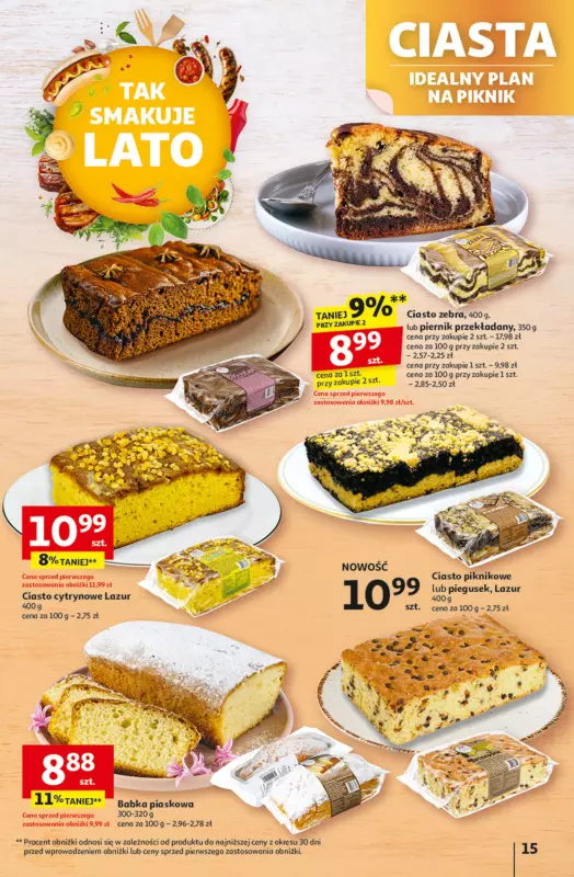 Auchan - gazetka promocyjna Gazetka Tak smakuje lato Hipermarket Auchan  do środy 18.06 - strona 17