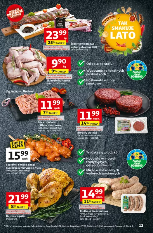 Auchan - gazetka promocyjna Gazetka Tak smakuje lato Hipermarket Auchan  do środy 18.06 - strona 15