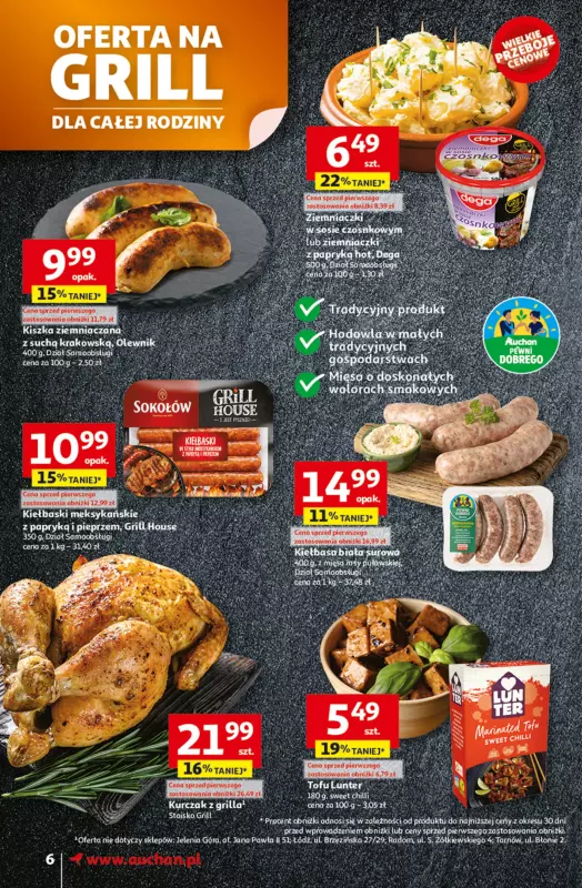 Auchan - gazetka promocyjna Gazetka TAK SMAKUJE LATO Supermarket Auchan  do środy 18.06 - strona 8