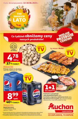 Auchan - gazetka promocyjna Gazetka TAK SMAKUJE LATO Supermarket Auchan od czwartku 12.06 do środy 18.06