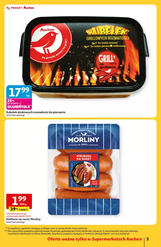 Auchan - gazetka promocyjna Gazetka TAK SMAKUJE LATO Supermarket Auchan  do środy 18.06 - strona 3