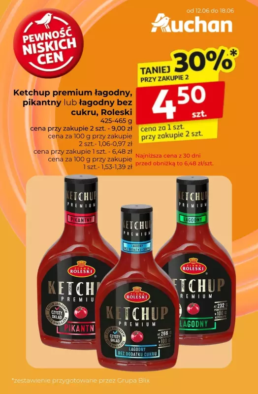 Auchan - gazetka promocyjna Wielkie przeboje cenowe! od czwartku 12.06 do środy 18.06 - strona 4