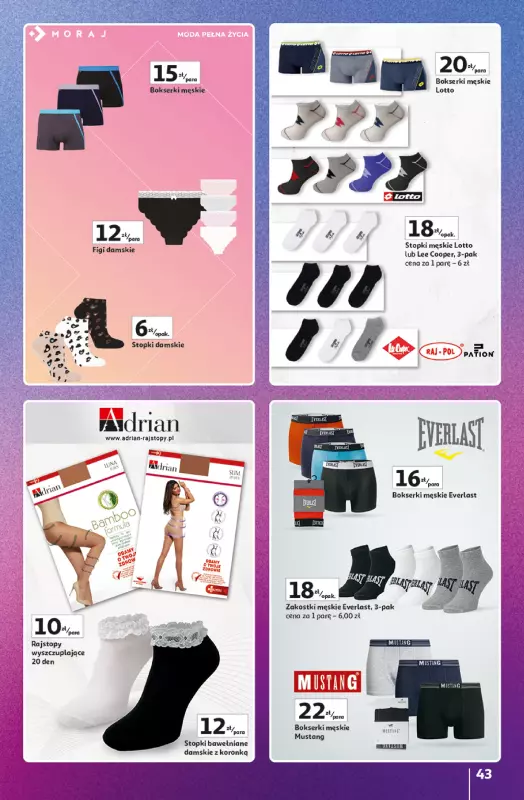 Auchan - gazetka promocyjna Gazetka Znane Marki Duży Wybór Hipermarket Auchan od czwartku 12.06 do środy 18.06 - strona 43