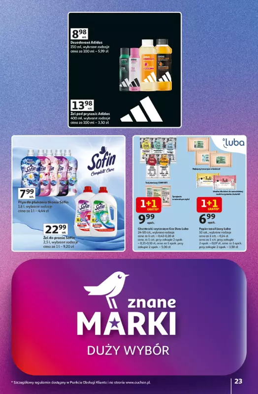 Auchan - gazetka promocyjna Gazetka Znane Marki Duży Wybór Hipermarket Auchan od czwartku 12.06 do środy 18.06 - strona 23