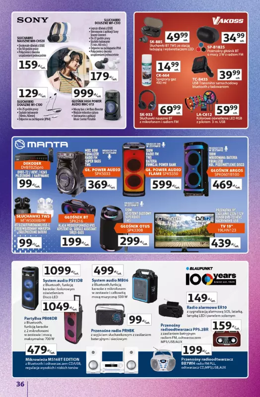 Auchan - gazetka promocyjna Gazetka Znane Marki Duży Wybór Hipermarket Auchan od czwartku 12.06 do środy 18.06 - strona 36