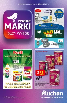 Auchan - gazetka promocyjna Gazetka Znane Marki Duży Wybór Hipermarket Auchan od czwartku 12.06 do środy 18.06