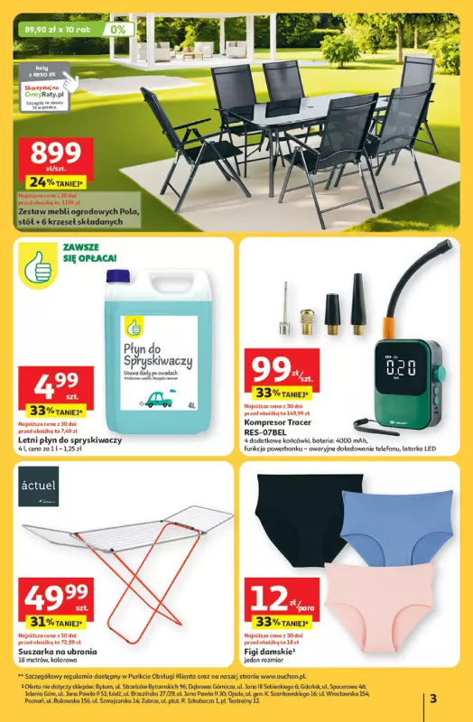 Auchan - gazetka promocyjna JAK PRAGNĘ LATA Hipermarket  do środy 25.06 - strona 3
