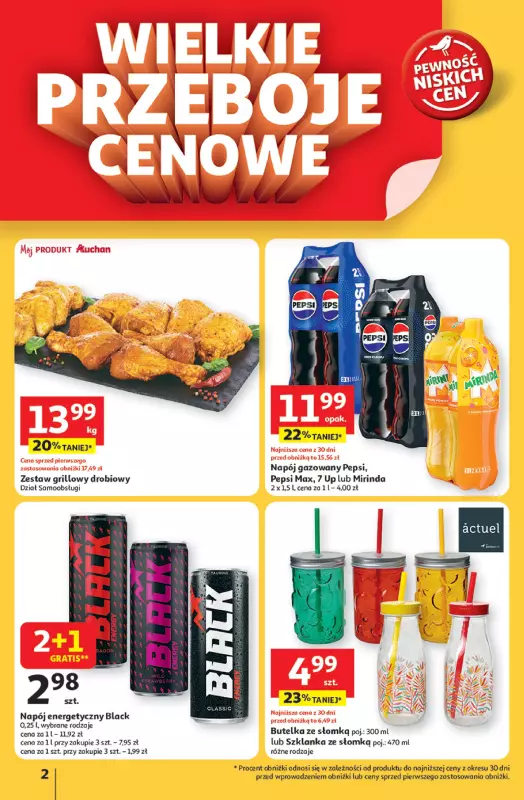 Auchan - gazetka promocyjna JAK PRAGNĘ LATA Hipermarket  do środy 25.06 - strona 2