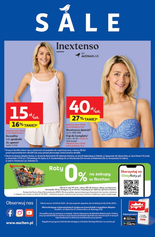 Auchan - gazetka promocyjna JAK PRAGNĘ LATA Hipermarket  do środy 25.06 - strona 60