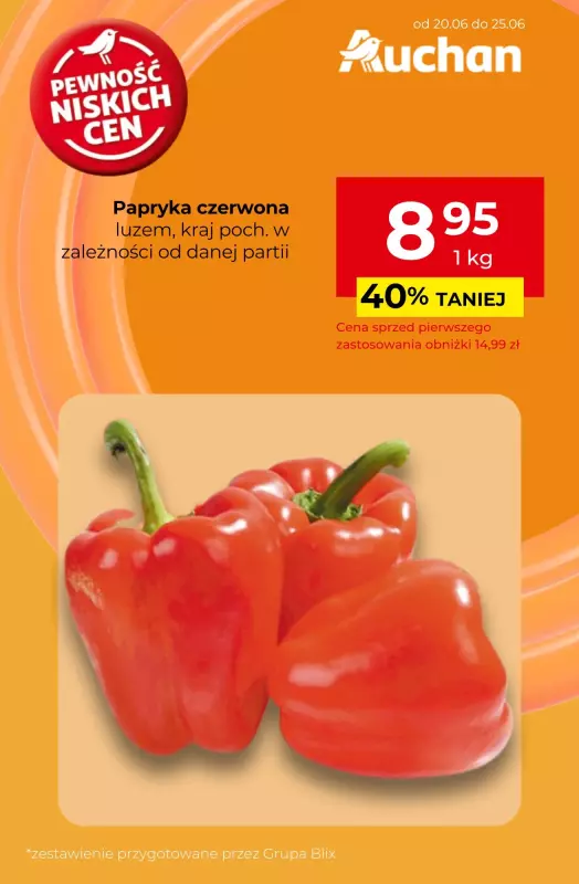 Auchan - gazetka promocyjna Wielkie przeboje cenowe!  do środy 25.06 - strona 6