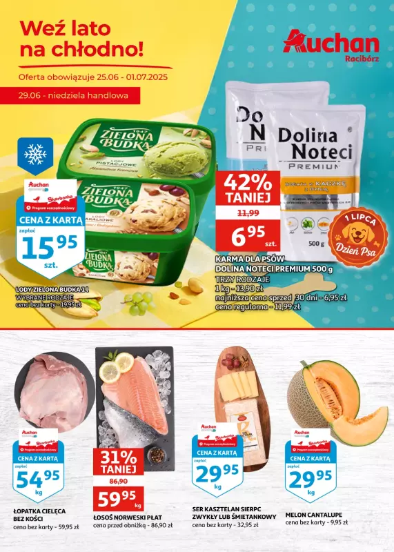 Auchan - gazetka promocyjna Gazetka Racibórz I Weź lato na chłodno! od środy 25.06 do wtorku 01.07