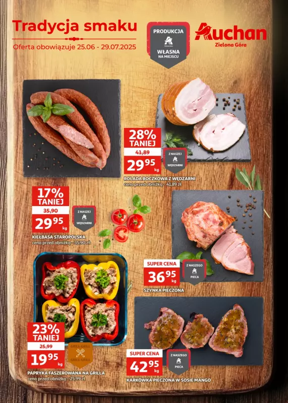Auchan - gazetka promocyjna Gazetka Zielona Góra | Garmażerka od środy 25.06 do niedzieli 29.06