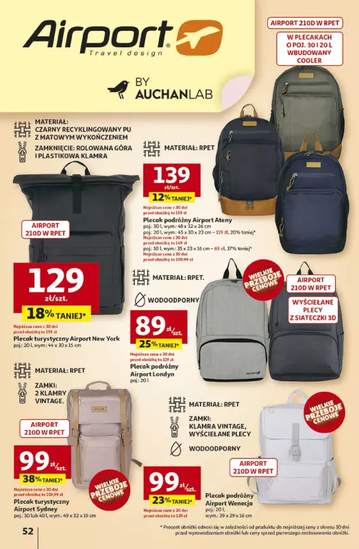 Auchan - gazetka promocyjna Gazetka ROZKRĘCAMY LATO Hipermarket Auchan  do środy 02.07 - strona 56