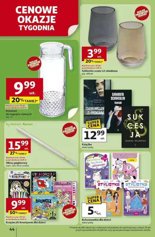 Auchan - gazetka promocyjna Gazetka ROZKRĘCAMY LATO Hipermarket Auchan  do środy 02.07 - strona 48