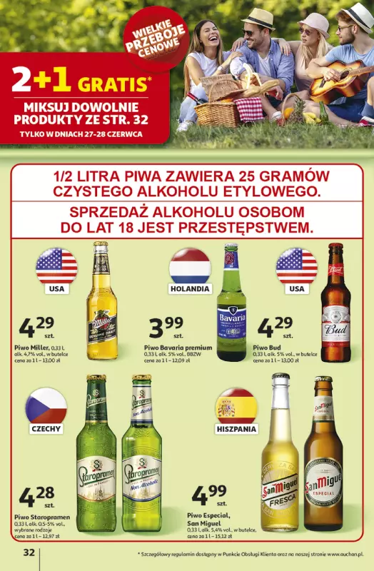 Auchan - gazetka promocyjna Gazetka ROZKRĘCAMY LATO Hipermarket Auchan  do środy 02.07 - strona 36
