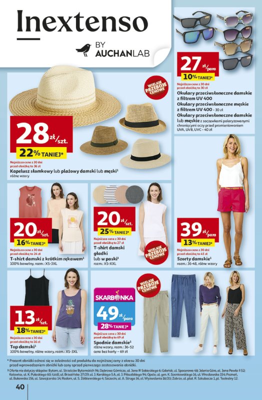 Auchan - gazetka promocyjna Gazetka ROZKRĘCAMY LATO Hipermarket Auchan  do środy 02.07 - strona 44