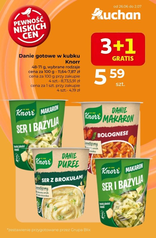 Auchan - gazetka promocyjna Dania gotowe już od 5,98 zł od czwartku 26.06 do środy 02.07 - strona 5